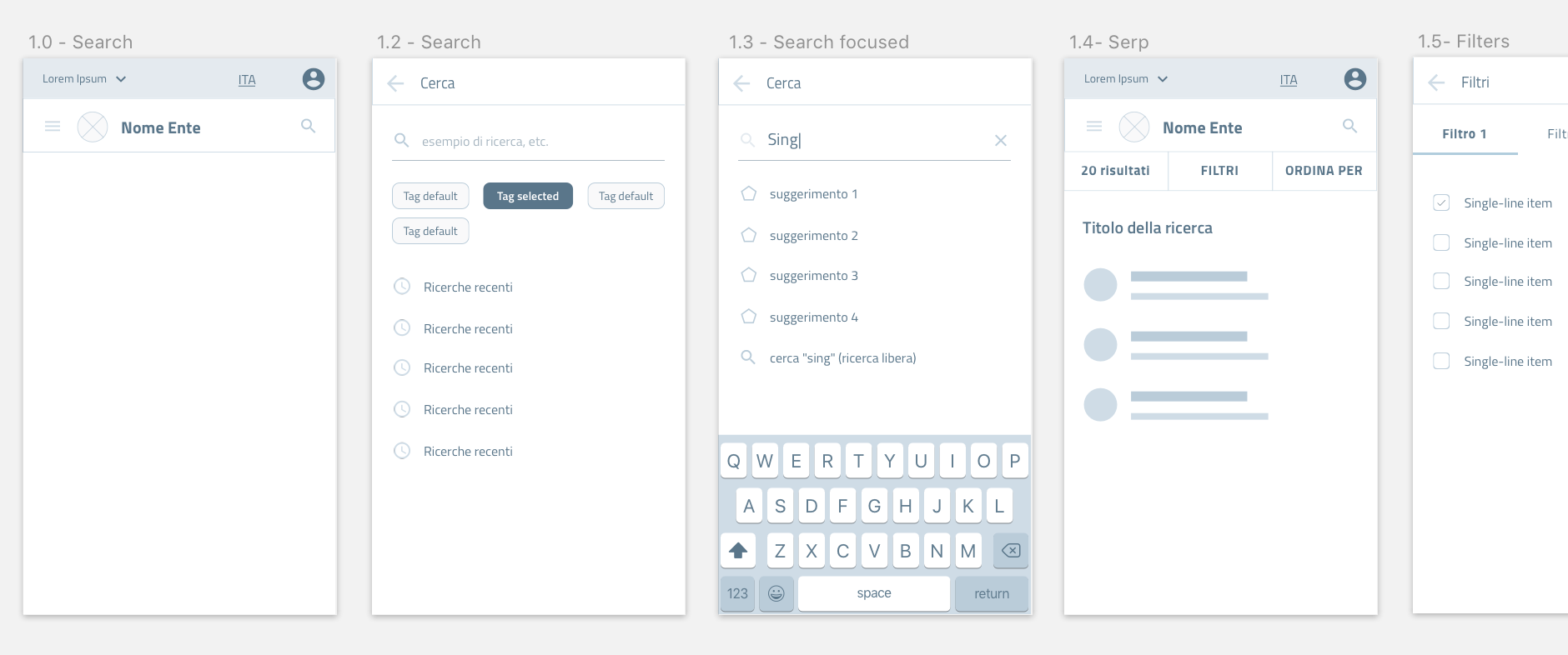 Pattern di ricerca: user flow